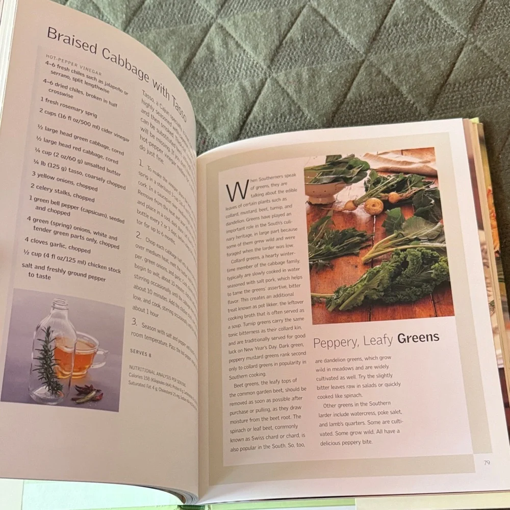 Williams Sonoma The South Cookbook with Peach and Green Cover